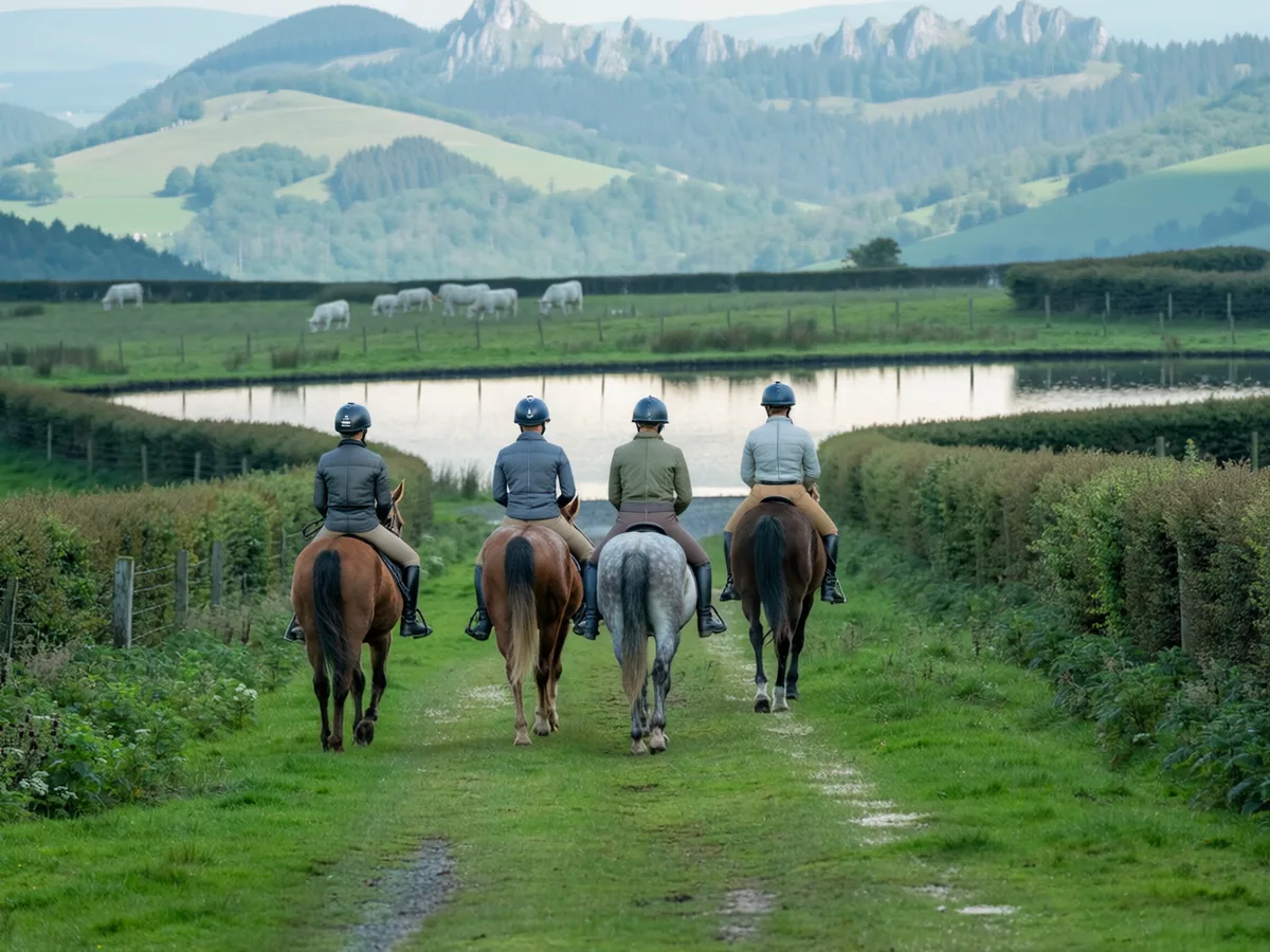 Balade à cheval dans l'Ain, autour de Arboys en Bugey